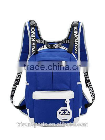 stylish folding packable football team backpack with cap