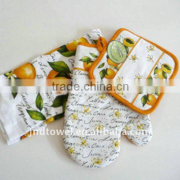 100% cotton waffle kitchen towel set