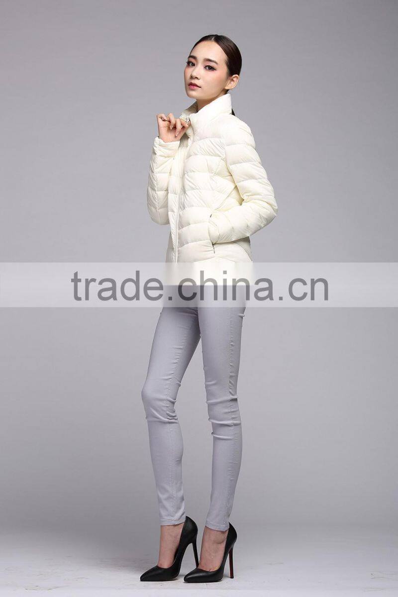 lightweight slim winter down jacket for women