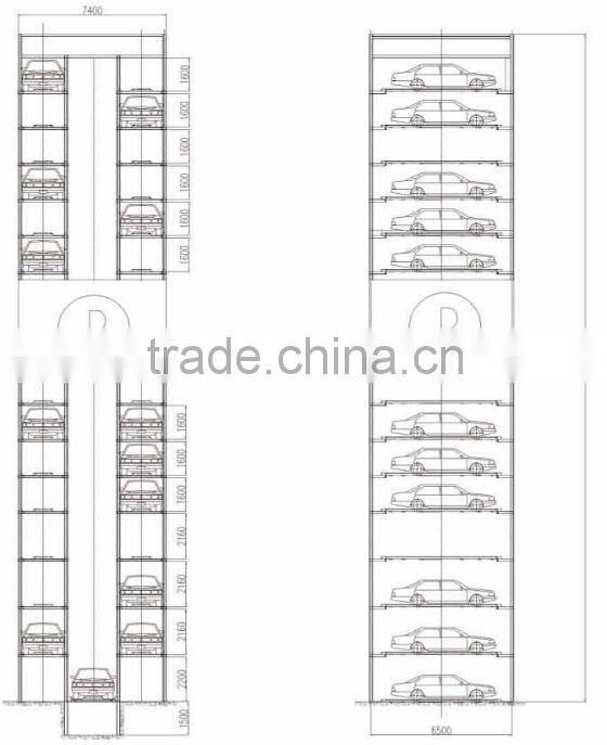2016 hot sales smart parking lift system