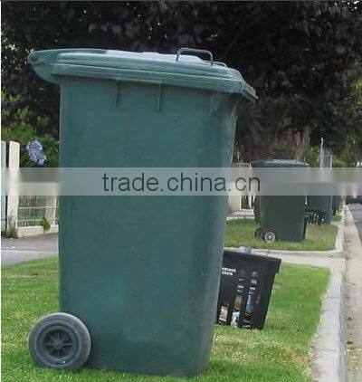 HDPE HOT!outdoor plastic dustbin with wheels 240 Liter with EN840