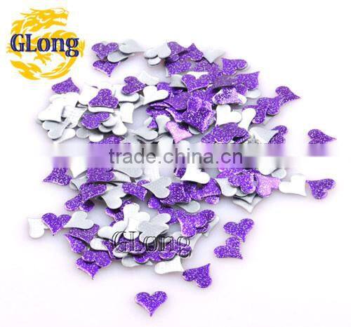 10*10mm Hot Fix Nailhead Heart-Shaped Aluminum With Irregular Spots DIY For Bag Shoe Phone Case Garment #GT105A-10P(Mix-s)