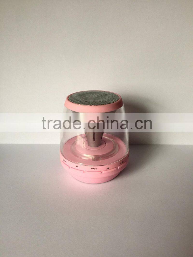 2016 new products in china magic lamp pusle led light portable colorful wireless speaker bluetooth for iphone 6