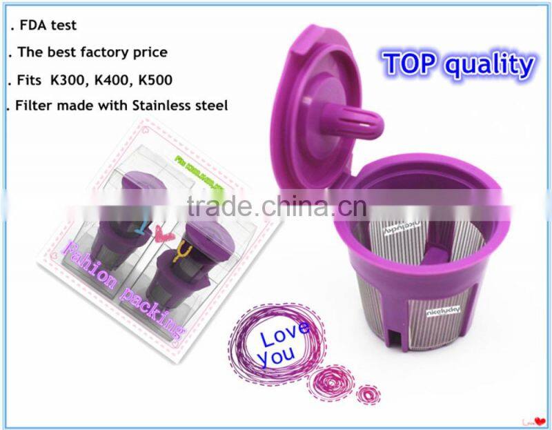 Top quality for k-cup coffee stainless mesh, Reusable K-Cups for Keurig 2.0 - K200 Series, Coffee Machine Accessories