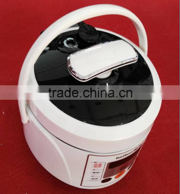 2016 new cute portable 2L white black pink baby multi camping rice pressure cooker mini travel cookers with handle