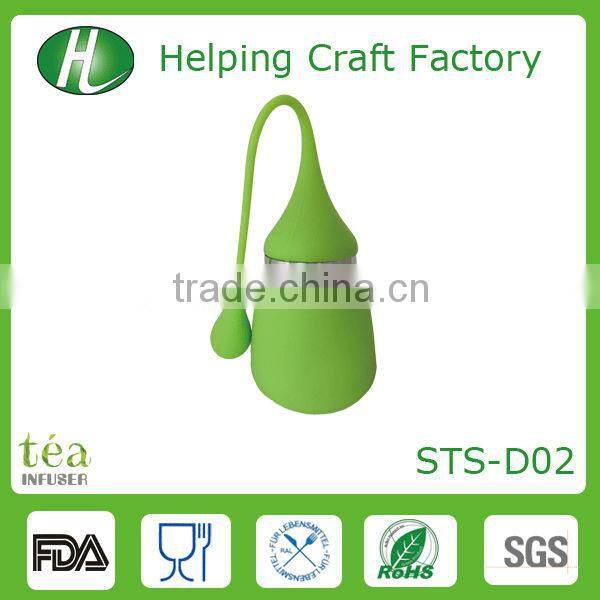 Eco-friendly shaped reusable silicone tea strainer