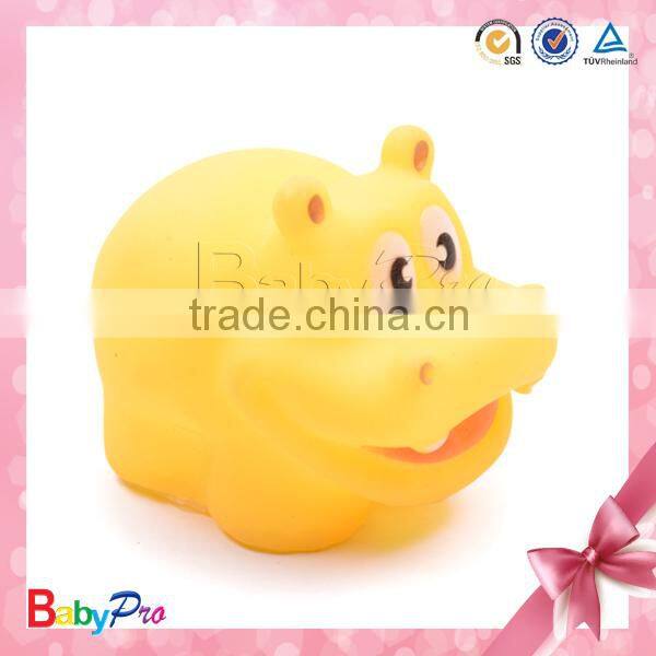 Wholesale Promotional Floating Baby Bath Toy Rubber Hippo Bath Toy