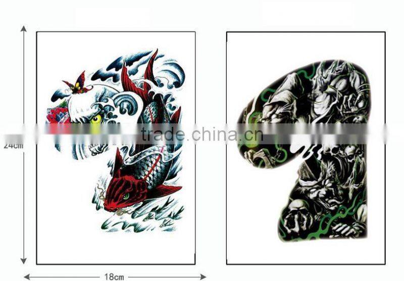 Half Arm Art Tattoo Custom Body flash Temporary Tattoo Sticker