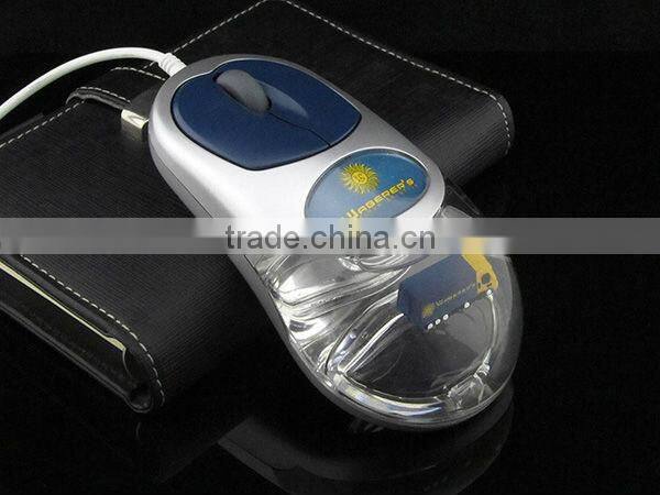 usb wired computer mouse with aqua and floater inside
