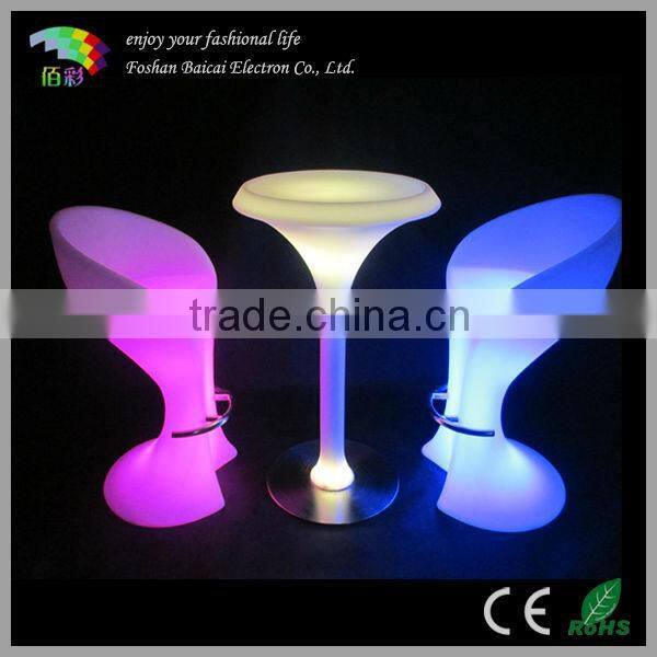 led bar acrylic table & chair light furniture luminous waterproof outdoor