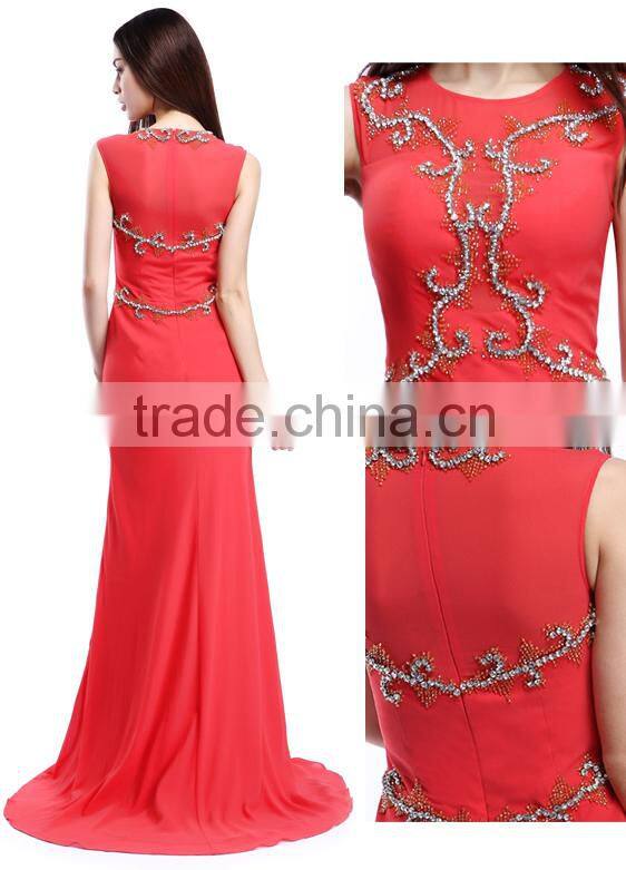 Factory Wholesale Red Long Boutique Dresses for Women
