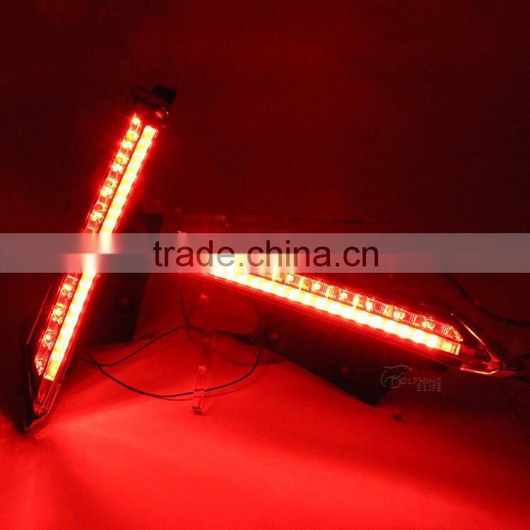 12V LED Tail Lights Rear Column Lamp For Nissan X-trail Rogue 2014 2015 Rear-end Tail Brake Parking Lights Rear Warning Light