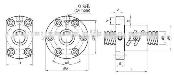 lawn machine precise ball screw
