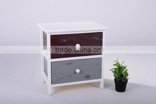 Logo Custom White Cupboard Bedside Table