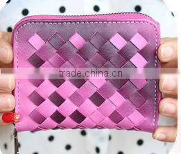 Euro style wallet PU key and coin wallet fashion lady leather wallet