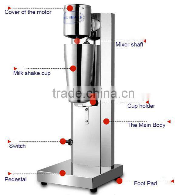 Good price and best quality stainless steel multifunctional double cups/ single cup electric milk shake mixer machine