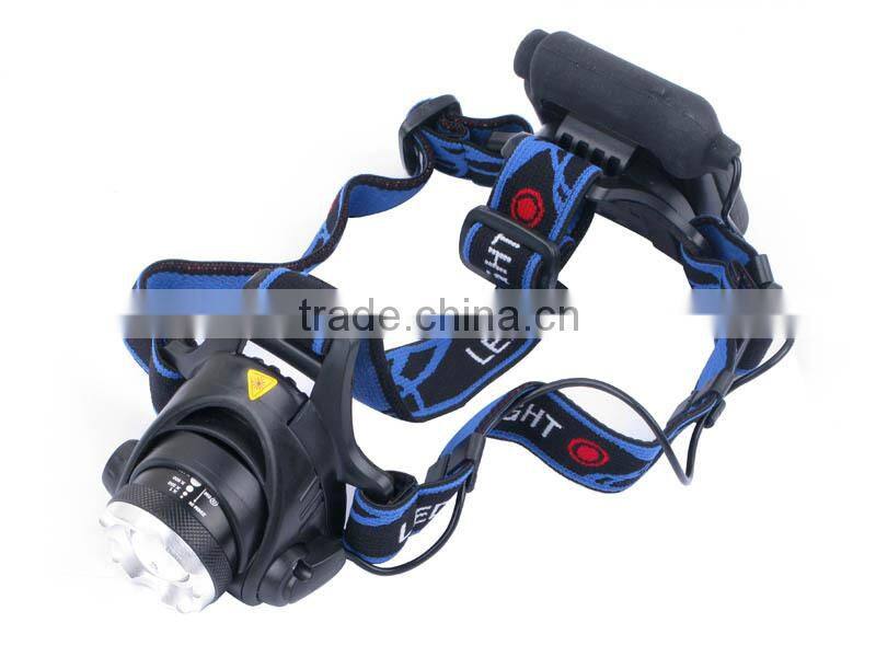 High Power Rechargeable 1000 Lumen T6 Led Headlamp for Hunting