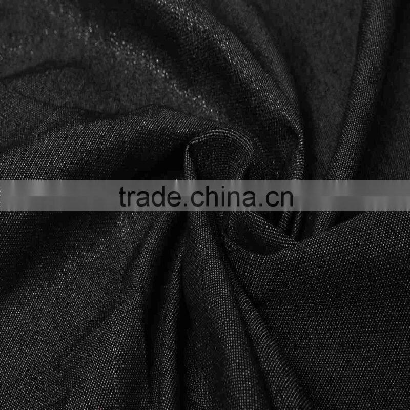 Silver silk mixed denim fabric fashion jean for jean trousers luggage bag denim jean