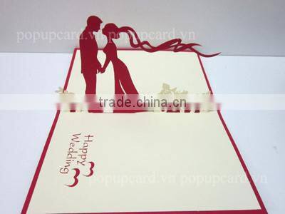 Reindeer Christmas and New year 3d hand made card