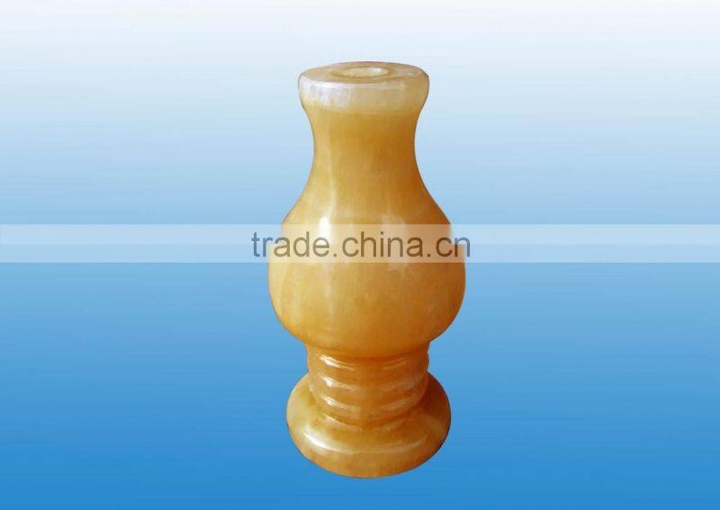 Eco-friendly new designed jade rotating brush holder pen container tubular penrack