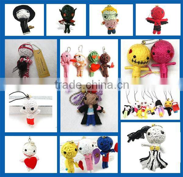 halloween item alibaba High quality key chain voodoo dolls