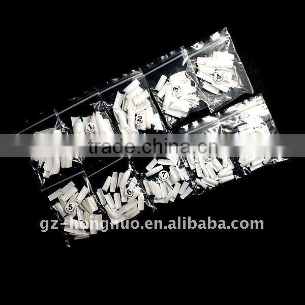 500 Nail Art French Acrylic False Artificial Tips White HN042