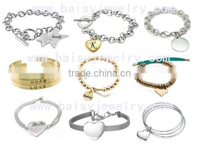 Unique Custom fashionable cheap heart design 316l stainless steel pendant and charms