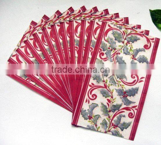 colorful flower custom printed cocktail napkins