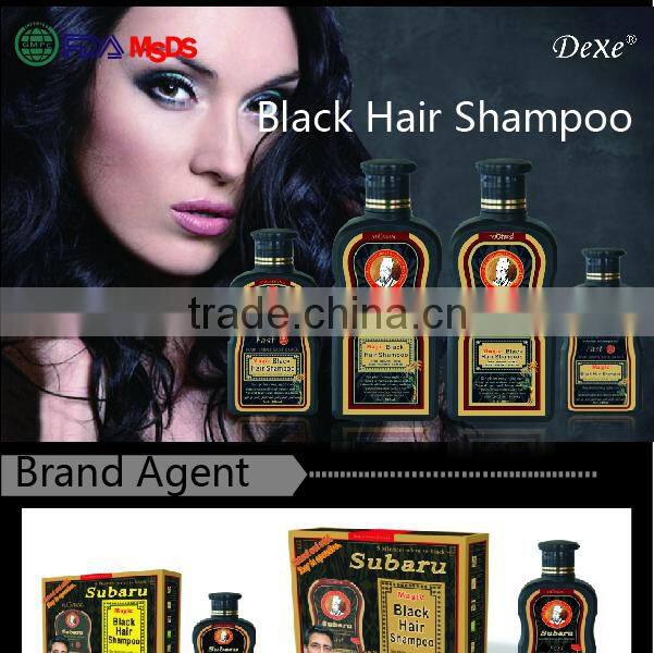 private label 200ml bottle size black hair color dye shampoo factory