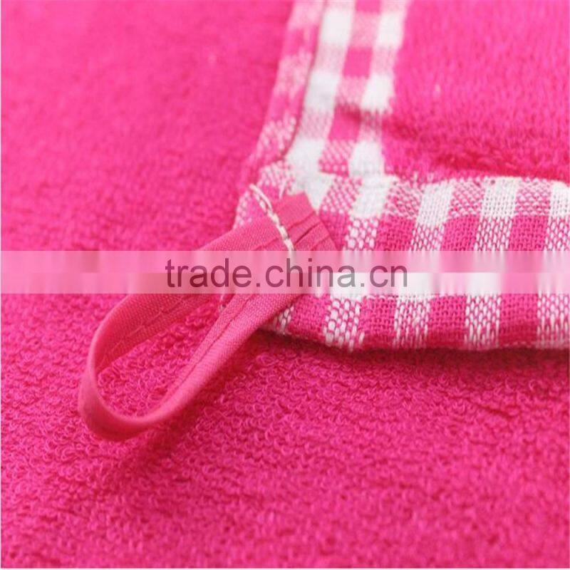 100% cotton square Plain jacquard hand towel