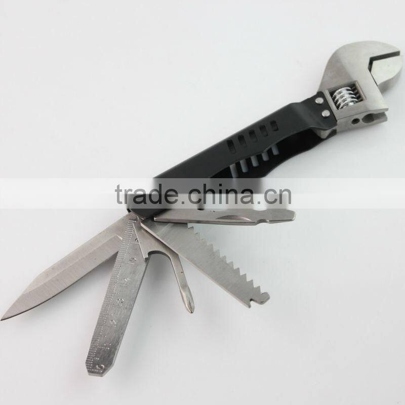 FT1127 High Quality Adjustable Wrench with knife