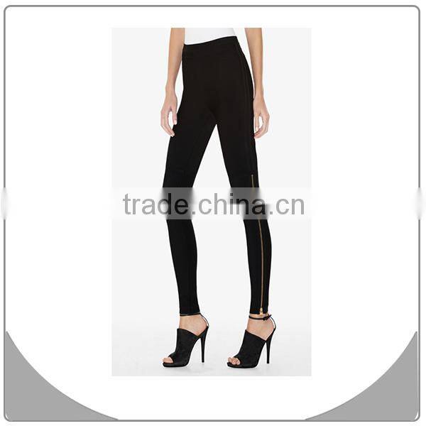 wholesale ODM/OEM dropship factory price black bandage pants slim high-end