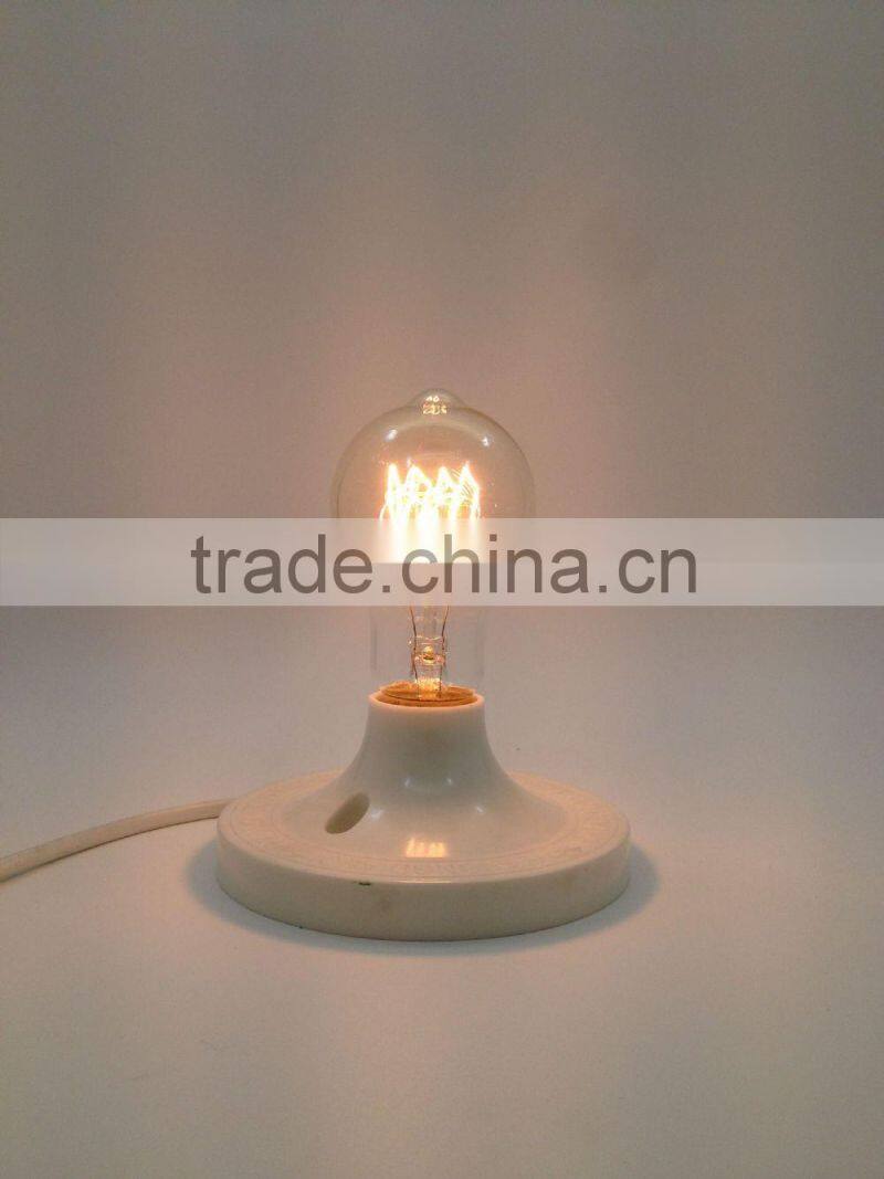 A19 quad loop tungsten shape e27/b22 edison filament bulbs 40w/60w
