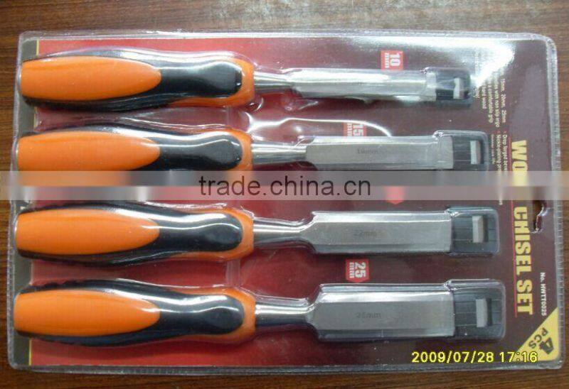 woodworking carving chisel European Type Chisel with 2 Color Plastic Handle