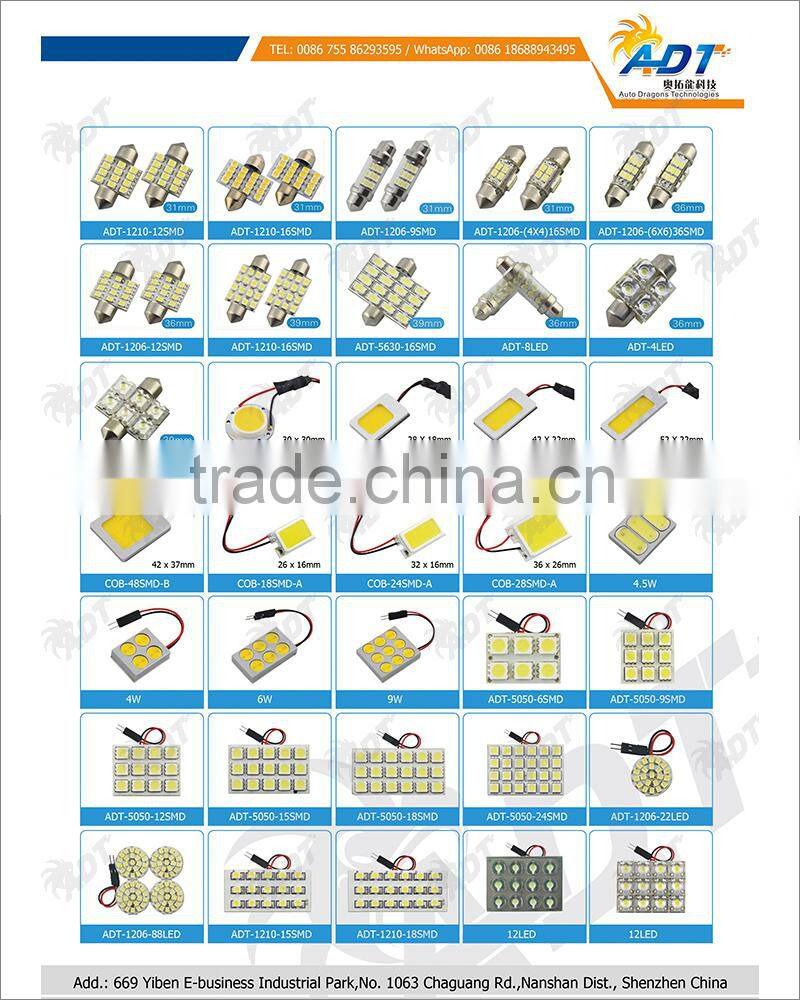 Super bright led car light 3014smd led car light led car bulbs 1036 canbus Festoon