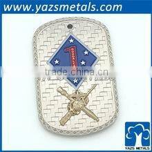 Cheap Stainless Steel blank Silver Dog Tag