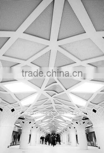 Aluminum acoustic decoration ceiling material