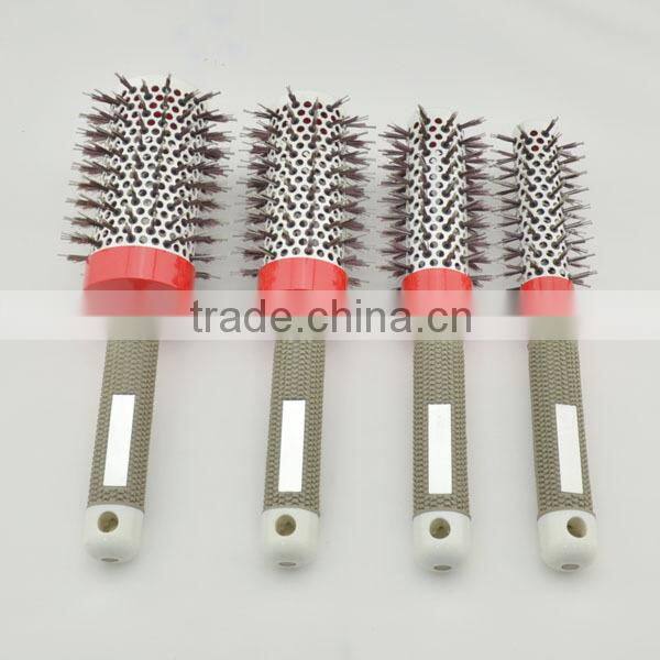 2014 new hot ceramic hair brush,nano tachnology ionic hair brushes