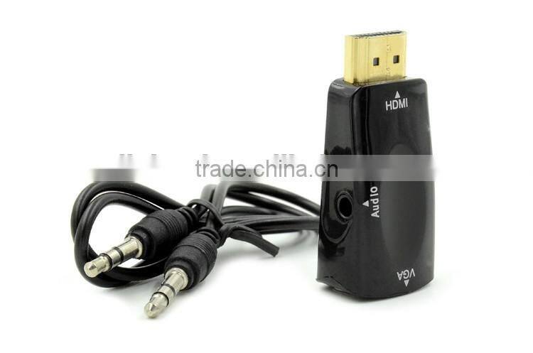 LINK-MI LM-HV05 Mini High Quality HDMI to VGA + Audio Converter