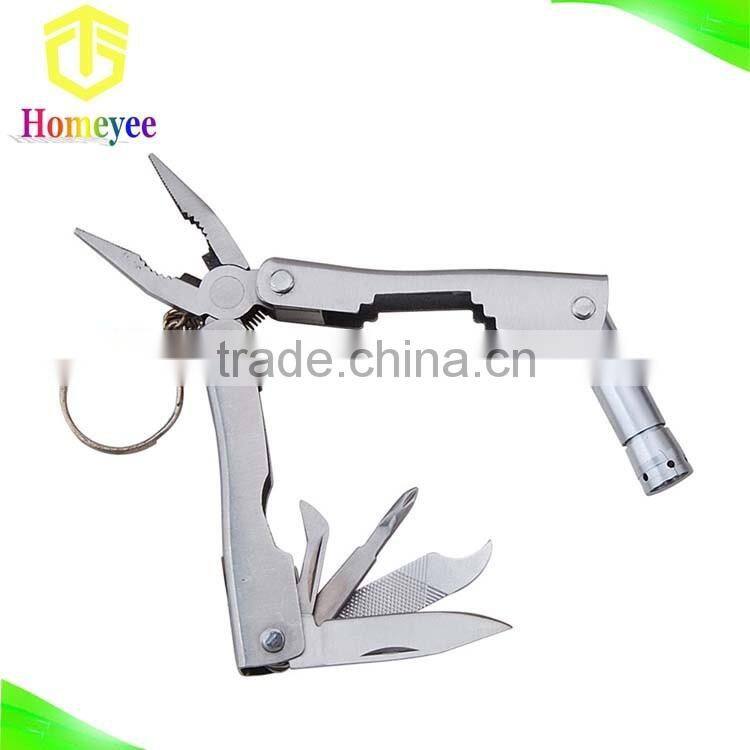 mini pocket plier Combination Plier Multi-Function Foldable Pliers with LED light