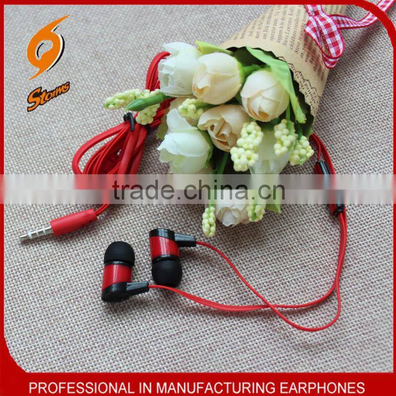 Earphones For Mobile,Colorful Earphones ,Flat Cable Earphone.