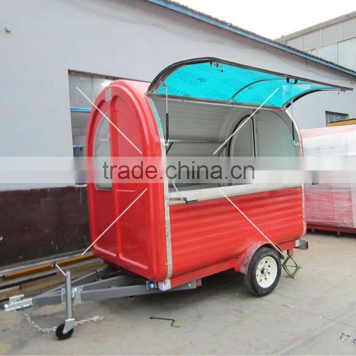 Multi-function electric street food vending cart for sale specialized design mobile hamburger vending trailer