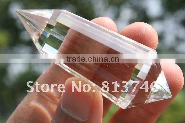Clear hair quartz crystal point Healing,vogel