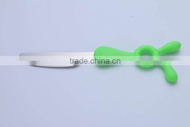 Children baby infant kids feeding stainless steel fork spoon knife sets