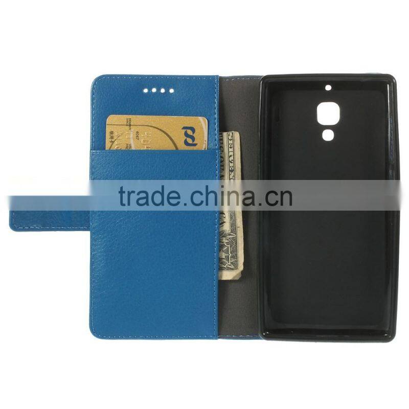 Magnetic Litchi Grain Wallet Leather Flip Case for Xiaomi Red Rice Hongmi / Hongmi 1S