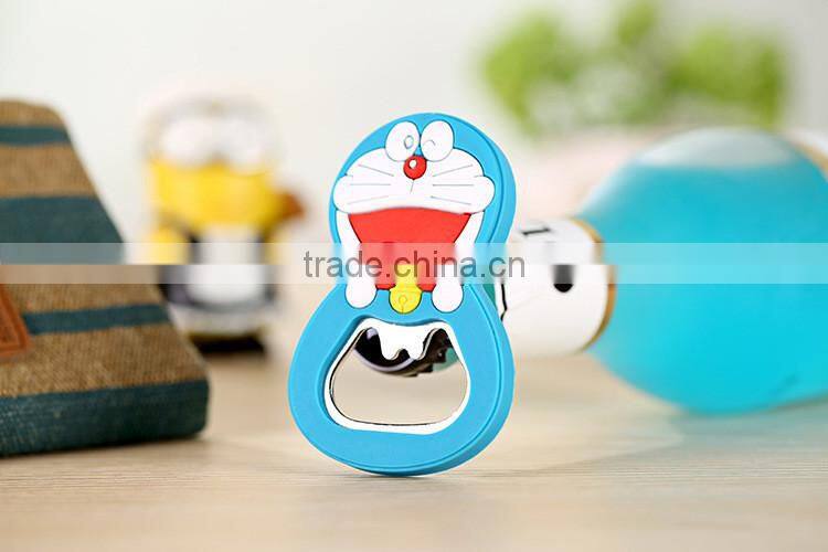 Wholesale Custom Cheap PVC Fridge Magnet Bottle Opener for Cola Drink