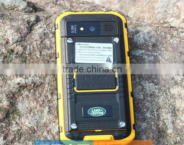 waterproof mobile phone land rover a8 MTK6572 dual core WCDMA 4 inch screen in stock