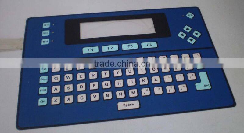 EL membrane switch with soft light super thin