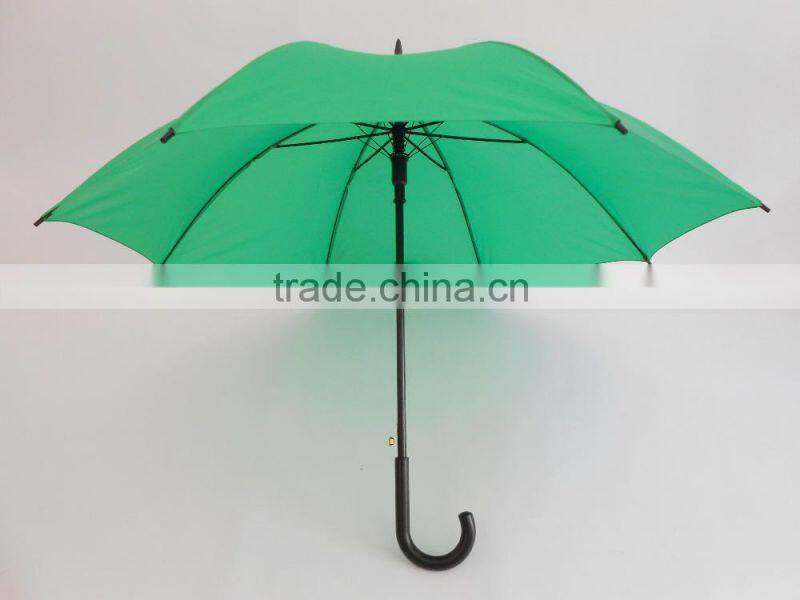 deluxe wooden shaft bright color rain umbrella