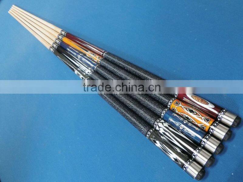New arrival 1/2-pc maple pool cue stick 58 inch billiard snooker cue with linen grip